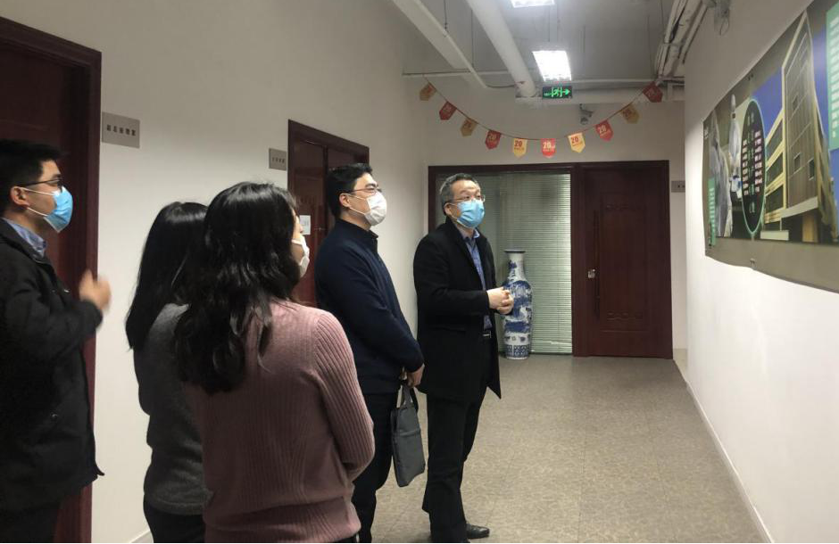 上海市市委組織部到百傲調研黨建咊抗疫(yi)工作